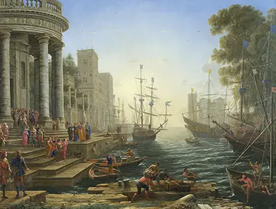 Seaport with the Embarkation of Saint Ursula Claude Lorrain